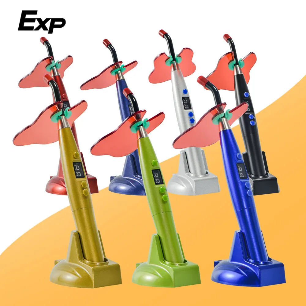 Dental LED Wireless Curing Light Curing Machine Resin Curing Dentist Tool Equipment Cordless USEU Plug 110V-220V