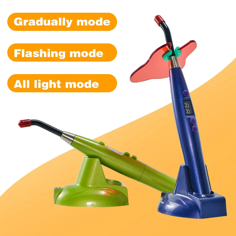 Dental LED Wireless Curing Light Curing Machine Resin Curing Dentist Tool Equipment Cordless USEU Plug 110V-220V