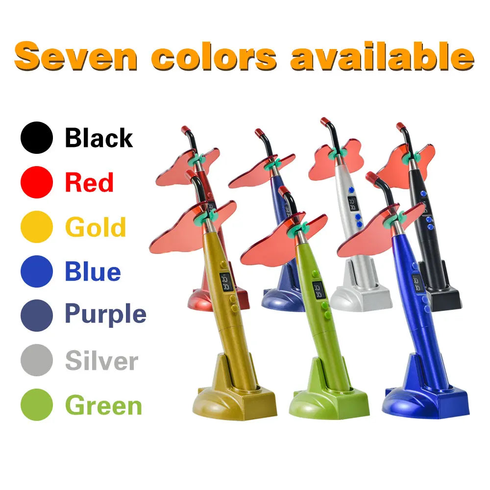 Dental LED Wireless Curing Light Curing Machine Resin Curing Dentist Tool Equipment Cordless USEU Plug 110V-220V