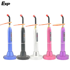 EXP Rechargeable LED Wireless Metal Curing Light Resin Curing Dental Equipment Cordless US/EU Pulg