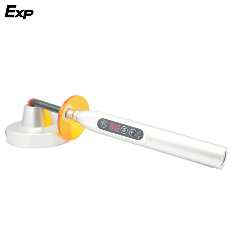 EXP Rechargeable LED Wireless Metal Curing Light Resin Curing Dental Equipment Cordless US/EU Pulg