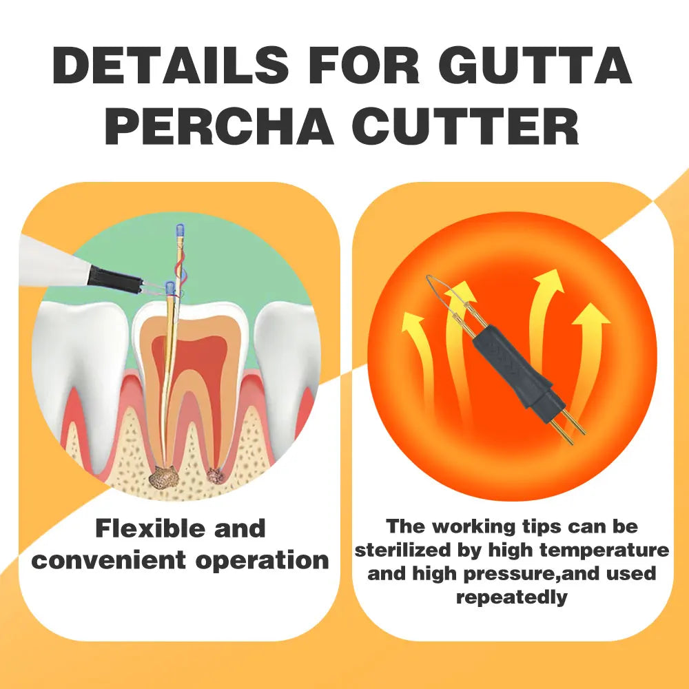 Electrocoagulation Hemostatic Pen 4 Tips Tooth and Gingival Cutter Dental Gutta Percha Cutting Wireless Charging Socket Heating