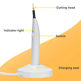 Electrocoagulation Hemostatic Pen 4 Tips Tooth and Gingival Cutter Dental Gutta Percha Cutting Wireless Charging Socket Heating