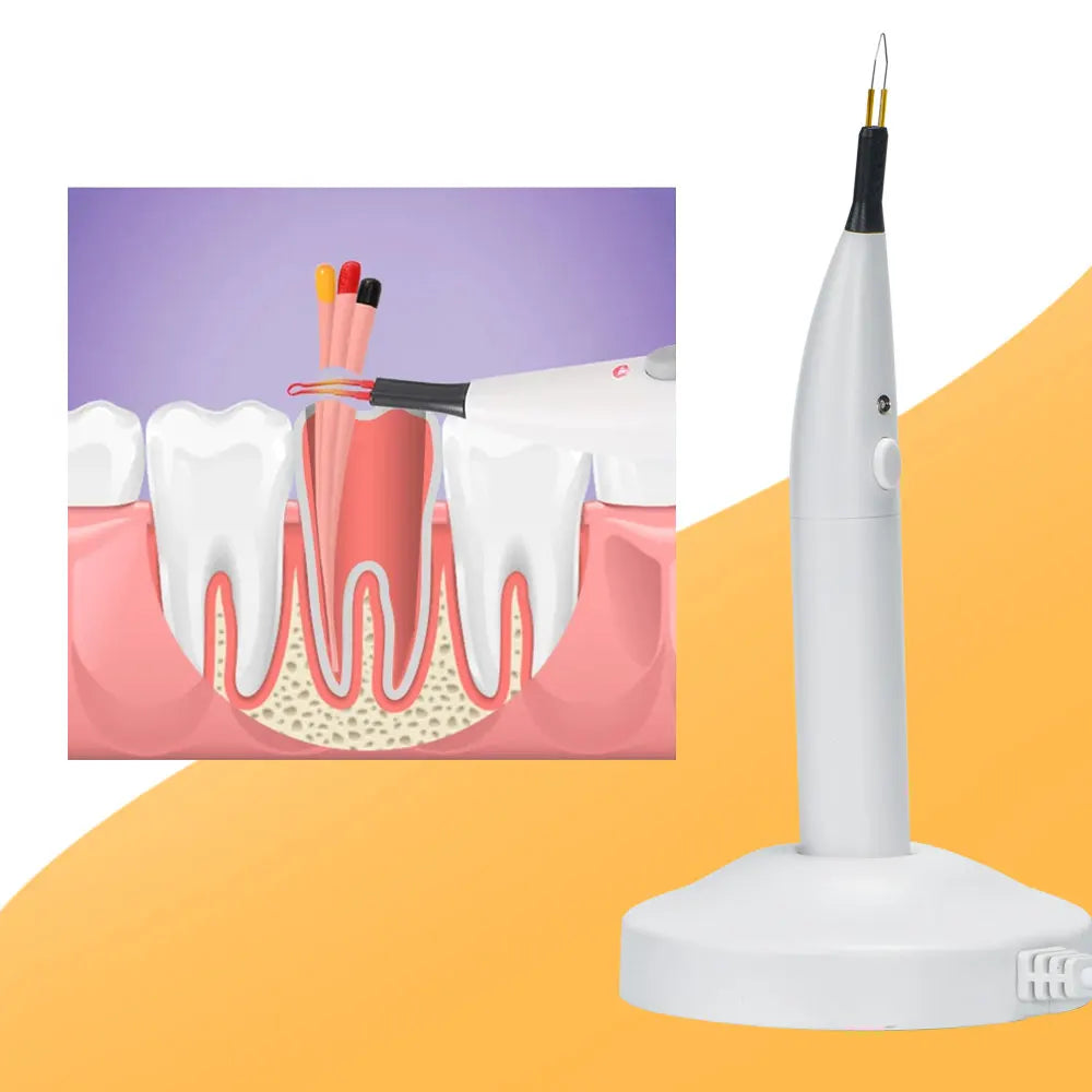 Electrocoagulation Hemostatic Pen 4 Tips Tooth and Gingival Cutter Dental Gutta Percha Cutting Wireless Charging Socket Heating