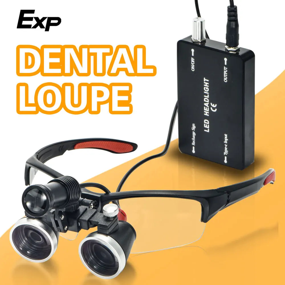 Exp 3.5X2.5X with LED magnifying glass binocular dental magnifying glass surgical beauty medical magnifying glass