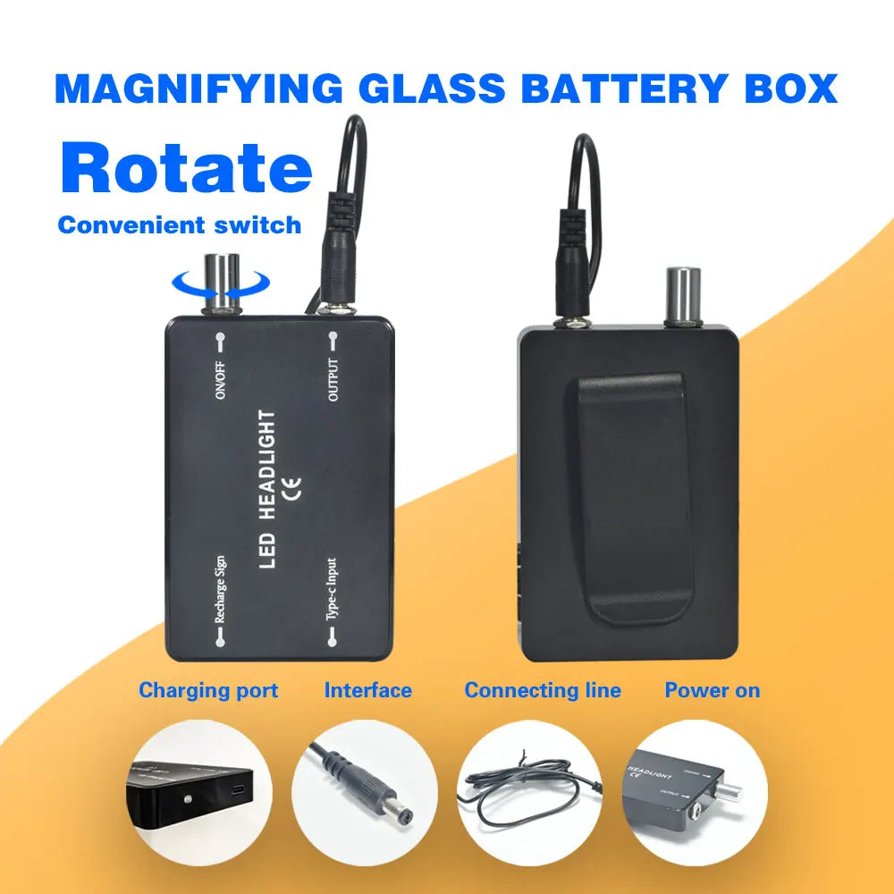 Exp 3.5X2.5X with LED magnifying glass binocular dental magnifying glass surgical beauty medical magnifying glass