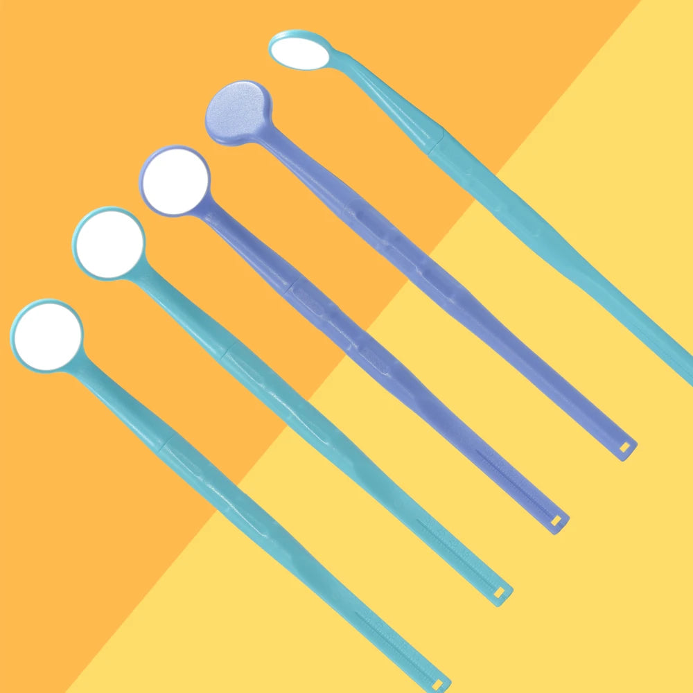 Exp 5pcs/Box Dental Single-Sided High-Definition Anti-fog Oral Mirror Nano-hardened Coating Anti-scratch And Autoclavable