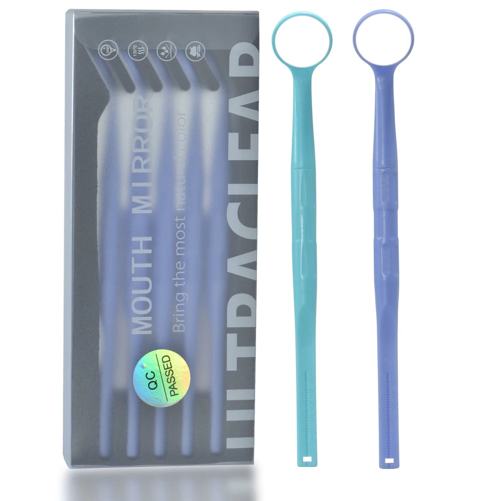 Exp 5pcs/Box Dental Single-Sided High-Definition Anti-fog Oral Mirror Nano-hardened Coating Anti-scratch And Autoclavable