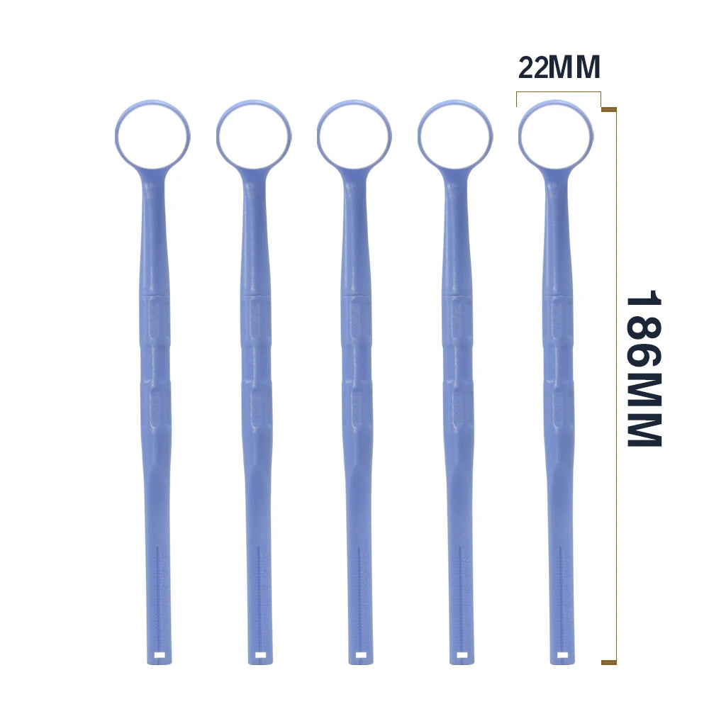 Exp 5pcs/Box Dental Single-Sided High-Definition Anti-fog Oral Mirror Nano-hardened Coating Anti-scratch And Autoclavable