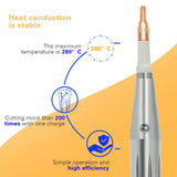 Exp 8 Tips Dental Gutta Percha Cutting Heated AA Battery Removable Model Teeth and Gum Cutter Electrocoagulation Hemostatic Pen