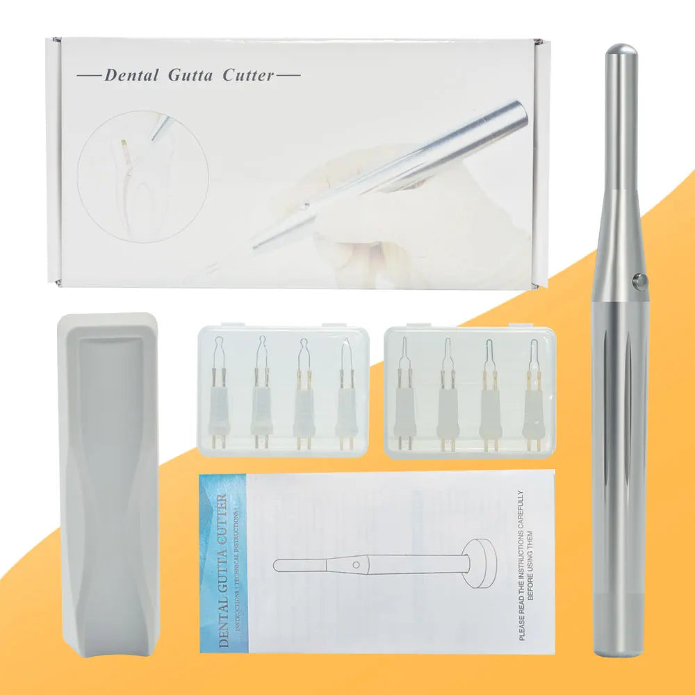 Exp 8 Tips Dental Gutta Percha Cutting Heated AA Battery Removable Model Teeth and Gum Cutter Electrocoagulation Hemostatic Pen