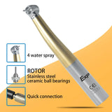 Exp Dental Fiber Optic Handpiece Torque Head Air Turbine Ceramic Bearing Dentist Tool Compatible with KaVo 2/4/6 Hole Connectors