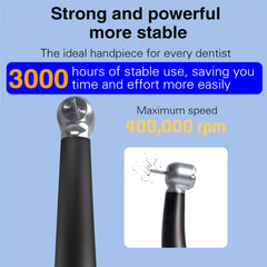 Exp Dental Fiber Optic Handpiece Torque Head Air Turbine Ceramic Bearing Dentist Tool Compatible with NSK 2/4 Hole Connectors