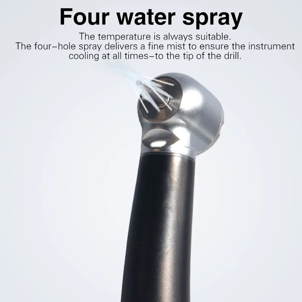 Exp Dental Fiber Optic Handpiece Torque Head Air Turbine Ceramic Bearing Dentist Tool Compatible with NSK 2/4 Hole Connectors