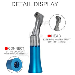 Exp Dental Low Speed Handpiece Contra Angle 1:1 Straight External Water Spray Air Motor Operation Dentistry Equipment Tool