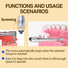 Exp Dental Universal Implant Torque Wrench With 12pcs Drivers Dentistry Ratchet Latch Head Handpiece 5 To 35 N.cm Dentist Tool