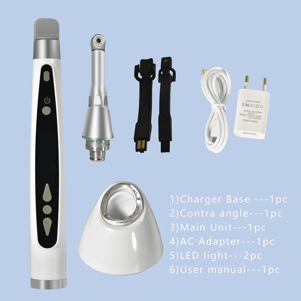 Exp Dental Wireless Endo Motor Smart with LED Lamp 161 Standard Contra Angle Endodontic Instrument Dentist Tools