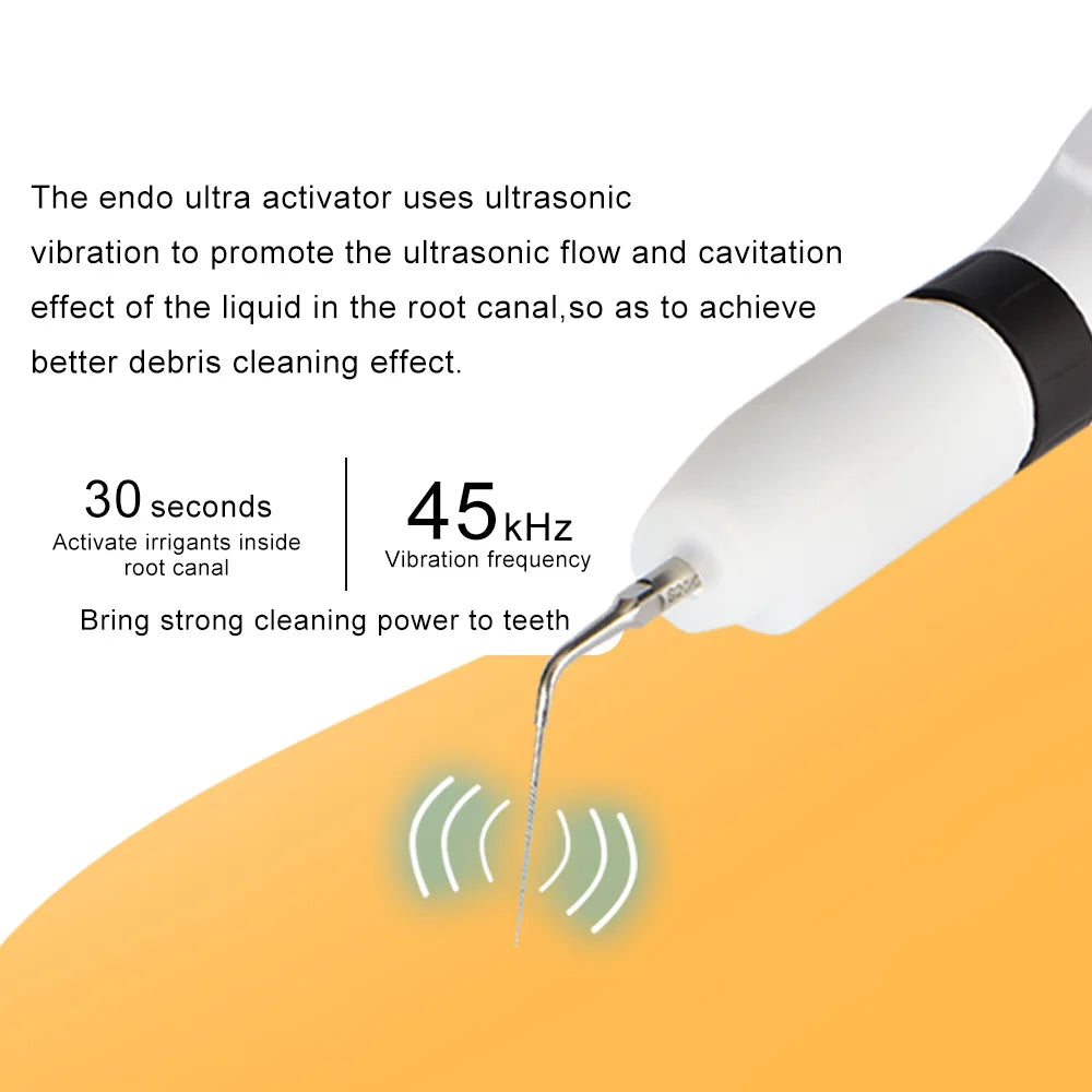 Exp LED Dental Wireless Ultrasonic Activator Endo Ultra Activator Ultrasonic Washing Tooth with 6 Tips Dentistry Tools