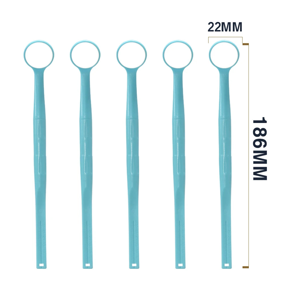 Exp 5pcs/Box Dental Single-Sided High-Definition Anti-fog Oral Mirror Nano-hardened Coating Anti-scratch And Autoclavable
