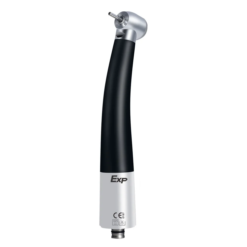 Exp Dental Fiber Optic Handpiece Torque Head Air Turbine Ceramic Bearing Dentist Tool Compatible with NSK 2/4 Hole Connectors