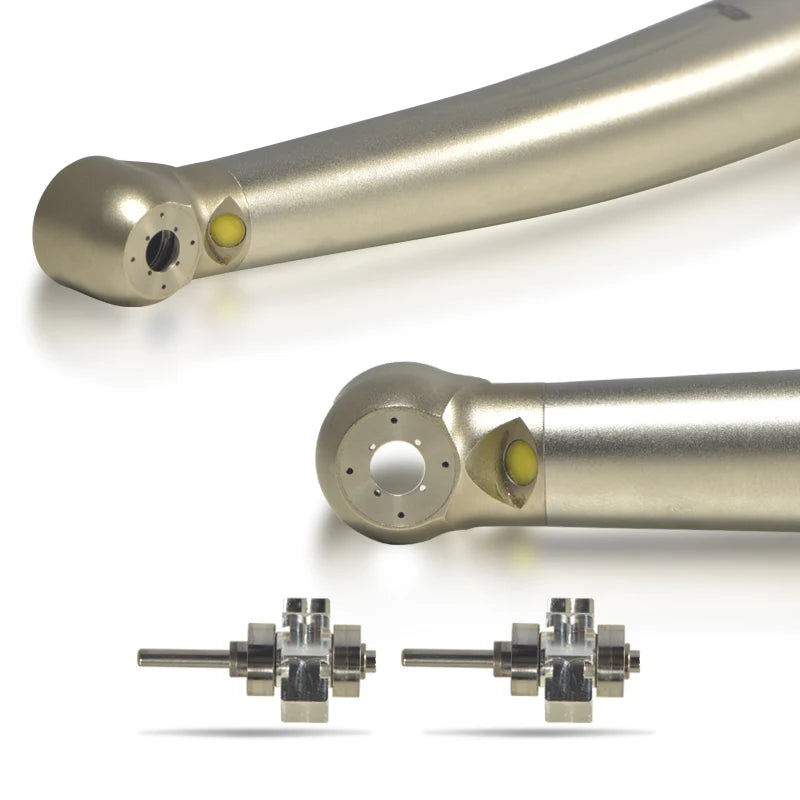 Exp Dental LED E-generator High Speed Handpiece Air Turbine Standard Head B2/M4 Ceramic Rotor kit Four Water Spray Dentist Toos