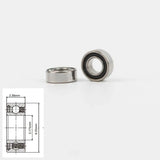 10pcs High Speed Handpiece Turbine Ceramic Laboratory Dental Bearings NSK RUCA SR144TLZN 3.175x6.35x2.38mm SR144