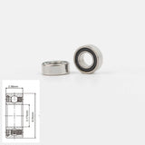 10pcs High Speed Handpiece Turbine Ceramic Laboratory Dental Bearings NSK RUCA SR144TLZN 3.175x6.35x2.38mm SR144