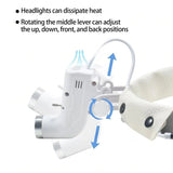 LED Dental LED Light Lamp Binocular Loupes Brightness Spot Adjustable Dental Lab 5W Headlamp for Surgical Headlight 2.5X 3.5X