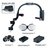 Dental 2.5X 3.5X Loupe Magnification Binocular Surgery Surgical Magnifier with Headlight LED Light Dentist Medical Loupes Lamp