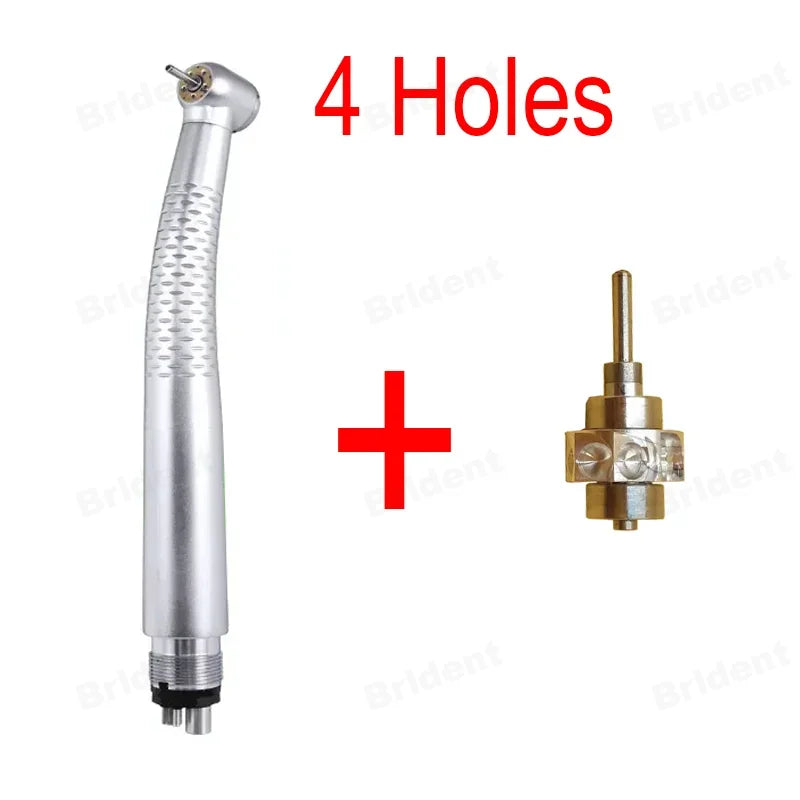 Dental High Speed 5 LED Handpiece Dentist Tips E-Generator Air Turbine B2 M4 Push Button 5 Water Spray Ceramic Rotor Tools