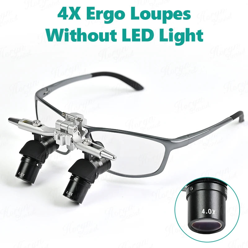 Dental 48 ° Ergo Loupes 4X 5X 6X Distance Surgical Magnifying Glasses Dentistry Loupe Prevent Lowering The Head