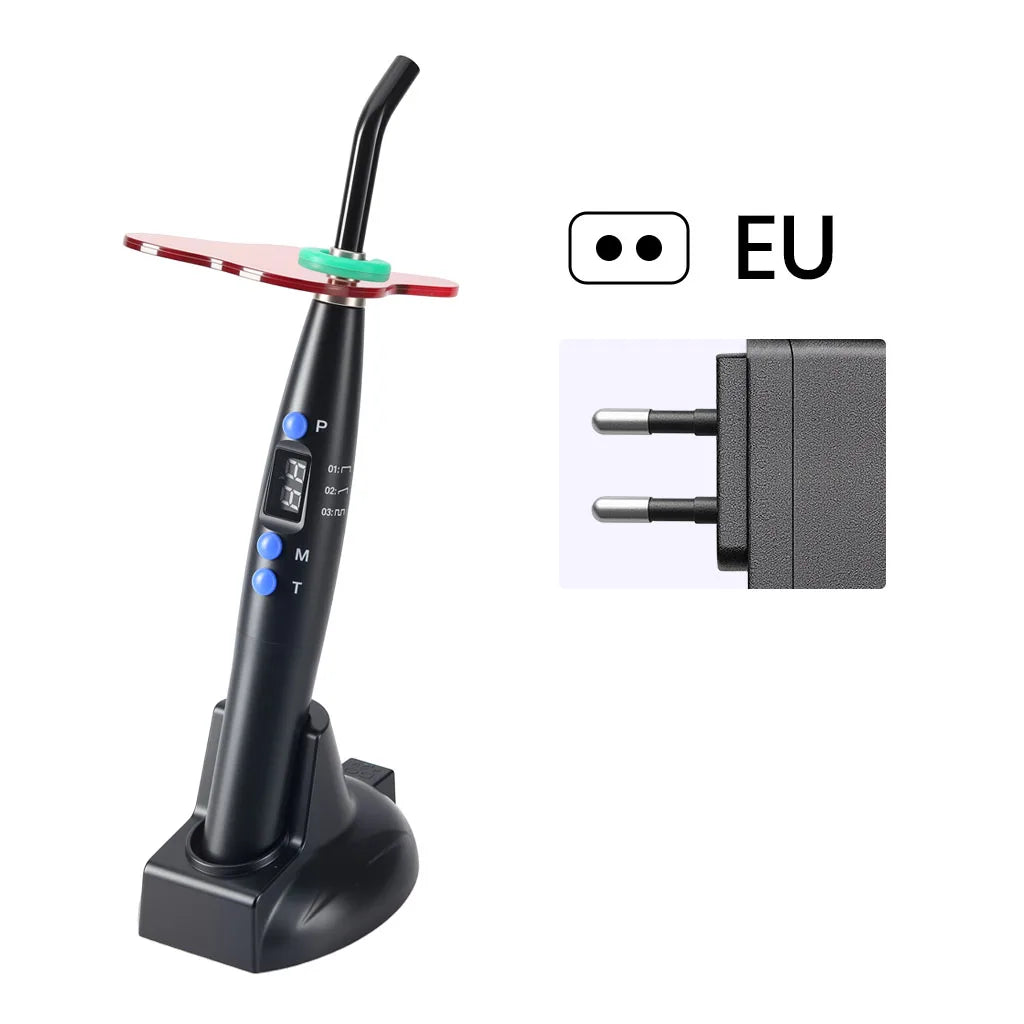 Dental LED Curing Light Wireless Blue Ray Curing Lamp 5W≥1200mw/c㎡ Wavelength 440-480nm Solidify Dentists Instrument