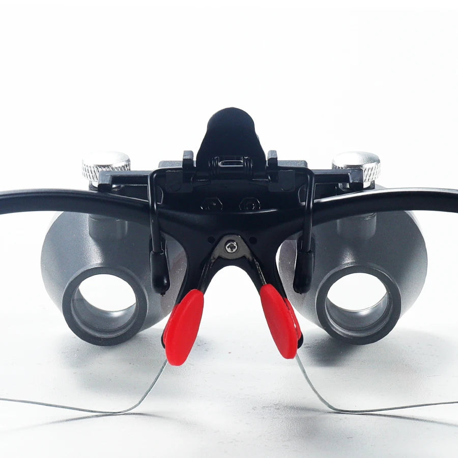 Adjustable Dental Loupe 2.5X-3.5X Binocular Magnifier for Dentist Medical Oral ENT Examination Pupil Magnifying Glass