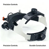 Ergo Loupe Head mounted Dental Magnifier 48 ° Angle Zoom Magnifier 5W LED Spotlight Oral Surgery Special Tool