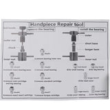 Dental Handpiece Repair Tools Kit Stainless Steel Bearings Cartridge Turbine Maintenance Tool Dentistry Equipment