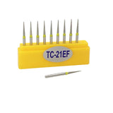 10pcs/Box Dental Diamond Burs Drill Dia-burs for High Speed Handpiece Polishing Tools TC-11F TC-11
