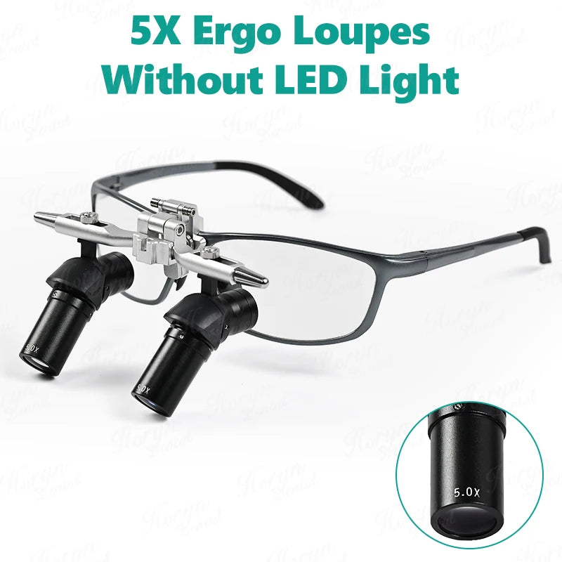 Dental 48 ° Ergo Loupes 4X 5X 6X Distance Surgical Magnifying Glasses Dentistry Loupe Prevent Lowering The Head