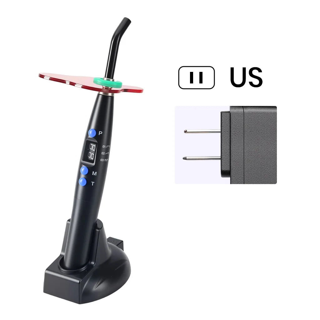 Dental LED Curing Light Wireless Blue Ray Curing Lamp 5W≥1200mw/c㎡ Wavelength 440-480nm Solidify Dentists Instrument