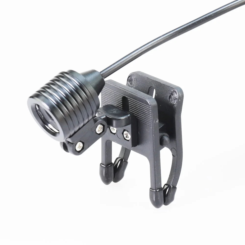 Dental Loupes Surgical Headlight 3W Clip Lamp with Aluminum Casing 110-220V Universal Lighting for Laboratory Use