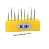 10pcs/Box Dental Diamond Burs Drill Dia-burs for High Speed Handpiece Polishing Tools TC-11F TC-11