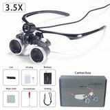 2.5x420mm Dental Loupes Dental Lab Medical Loupes Dental Magnifier Dentists Black