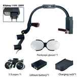 Dental 2.5X 3.5X Loupe Magnification Binocular Surgery Surgical Magnifier with Headlight LED Light Dentist Medical Loupes Lamp
