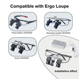 Dental Oral Examination Headlight 5W Adjustable LED Spotlight, Ergo Loupe Headlight, 3500mAh Large Capacity Clip on Battery