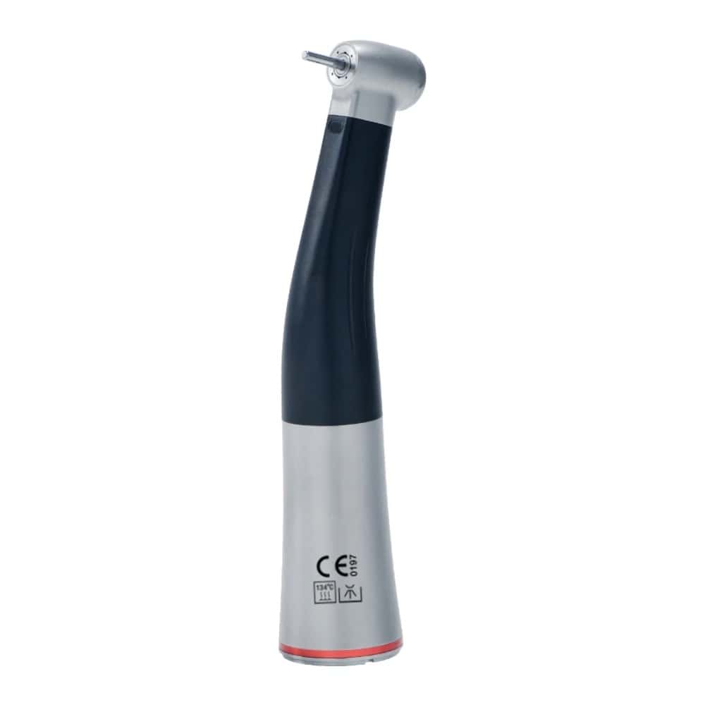 Dental 1:5 Fiber Otptic Handpiece Increasing Red Ring Contra Angle Internal Water Spray With LED For ISO E-type Motor Dentistry