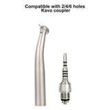 For KAVO Coupling Dental High Speed Optical Fiber Turbine rotation Pen Led Handpiece 45 Degree Standard Mini Torque Head