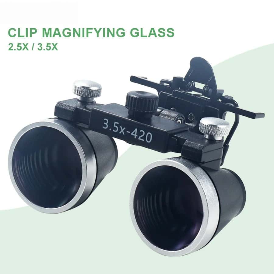 Adjustable Dental Loupe 2.5X-3.5X Binocular Magnifier for Dentist Medical Oral ENT Examination Pupil Magnifying Glass