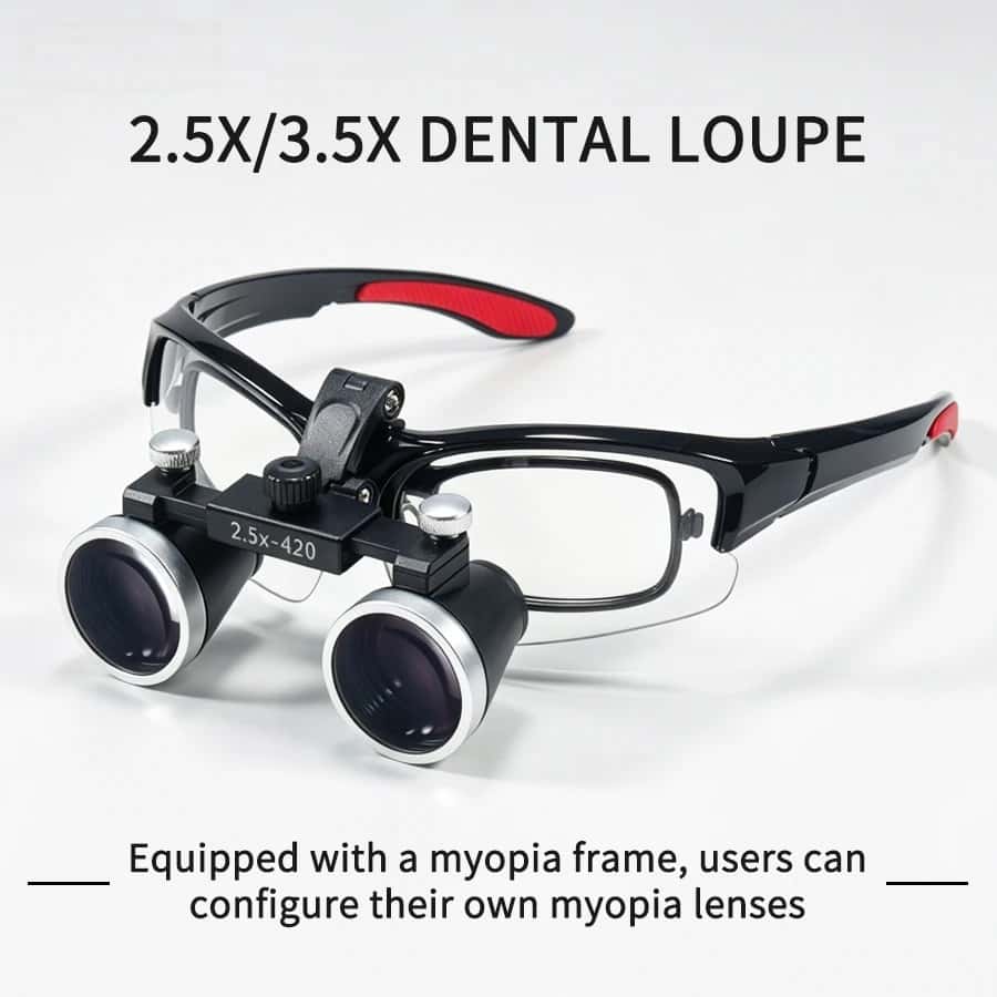 Dental Loupes – Prescription Lens Compatible Binocular Magnifying Loupes