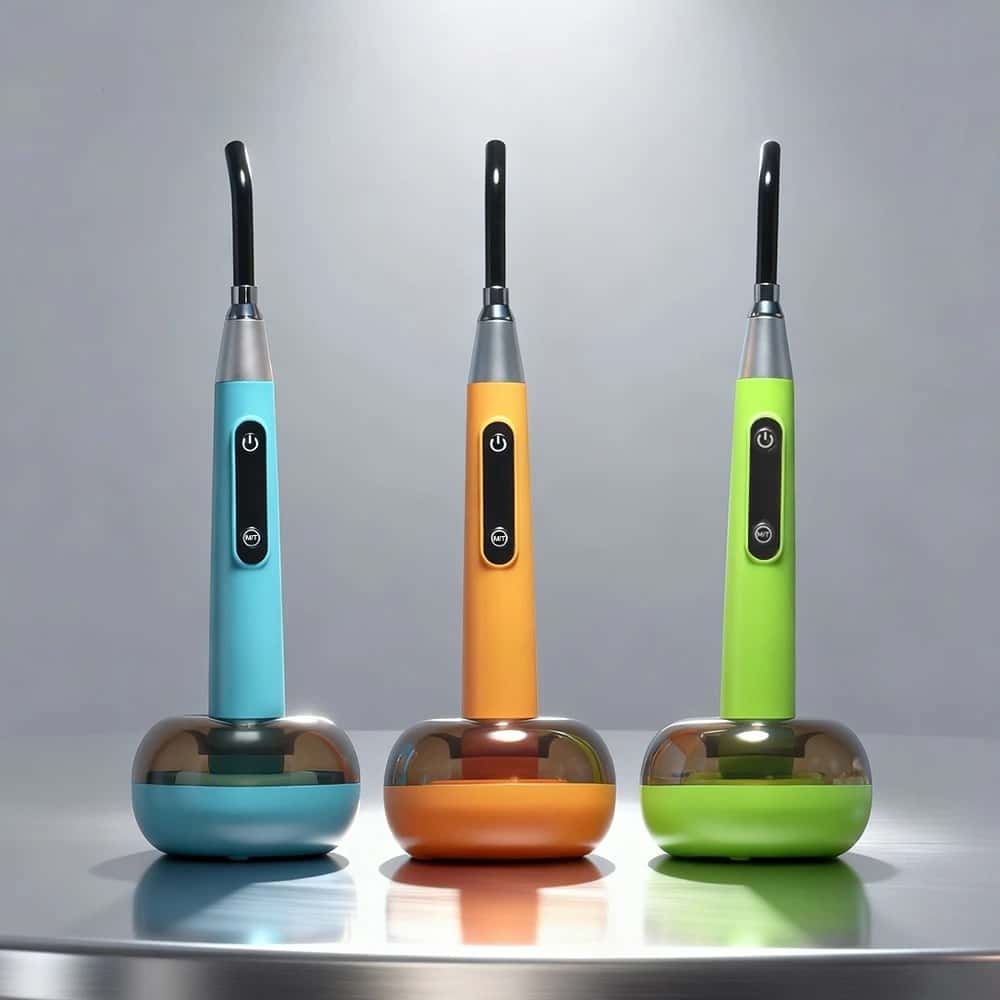 2 in 1 Dental Composite Resin Curing Light and Caries Detection LED Light Wide Spectrum Resin Curing Machine Wireless Tool