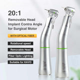 Dental KAVO Type 20:1 fiber optic implant Handpiece compatible with KAVO implant machine Dentistry K-type head handpiece