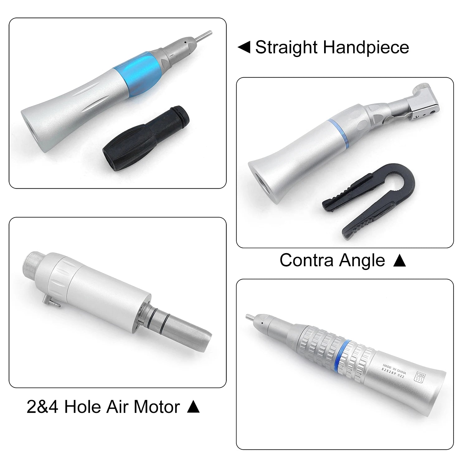 Dental Handpiece Endomo Materials Dentistry Odontologia Low Speed (2 or 4 Hole) Air Turbine Straight Contra Angle Air Motor